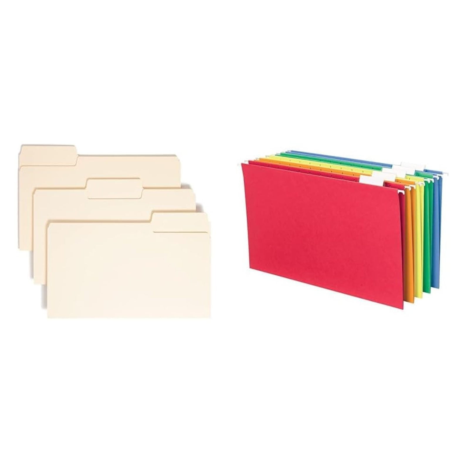 Liuyao SuperTab Heavyweight File Folder, Oversized 1/3Cut Tab, Legal