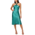 thumbnail image 1 of Liv Foster Womens Foil Chiffon Halter Cocktail And Party Dress, 1 of 6