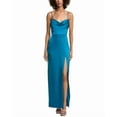 thumbnail image 1 of Liv Foster womens  Satin Cowl Maxi Dress, 10, Blue, 1 of 3