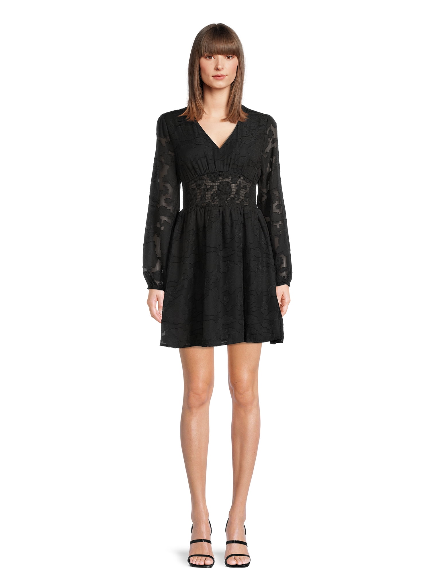 Liv & Lottie Women's Juniors Long Sleeve Button Dress