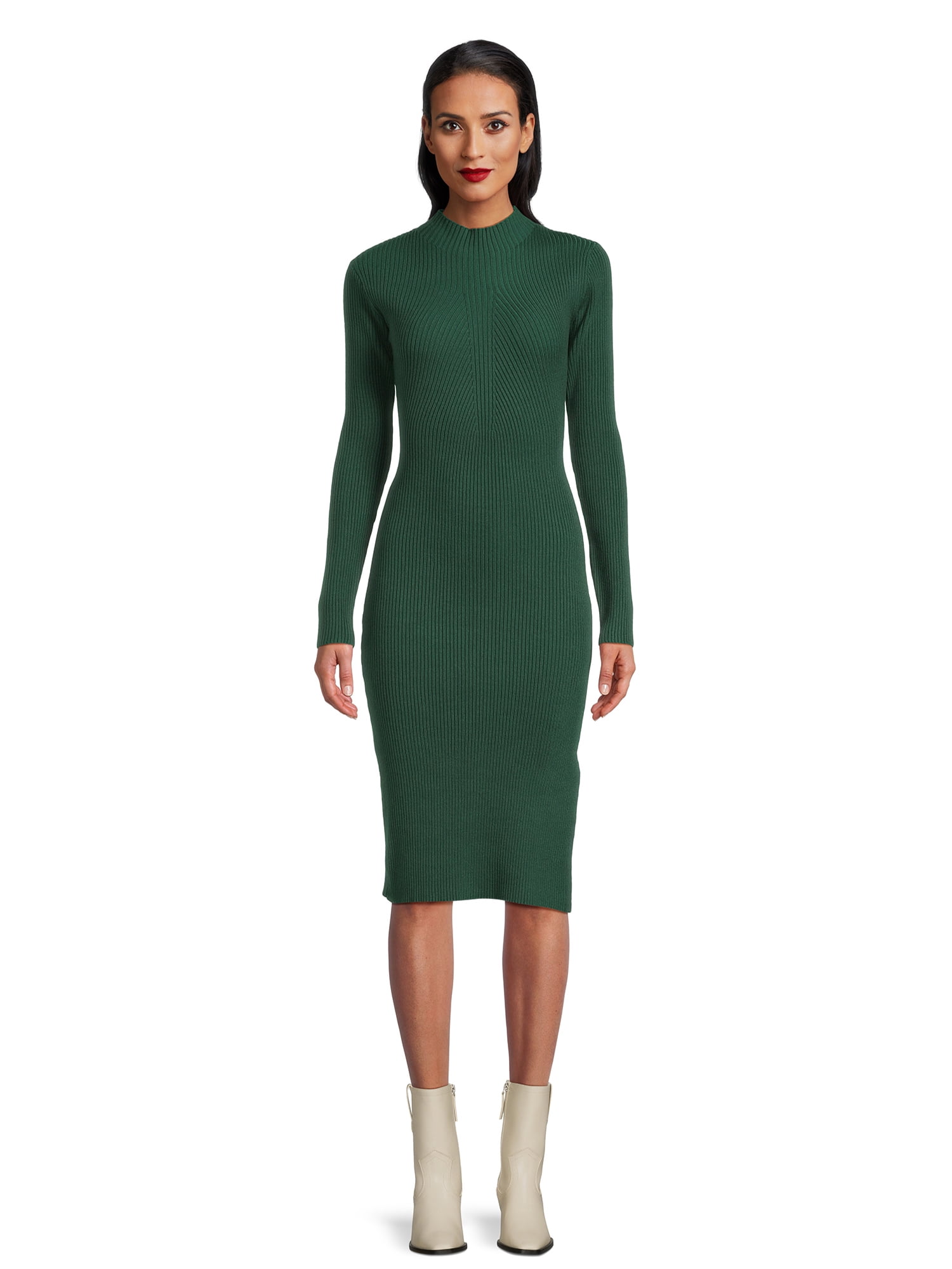 Liv & Lottie Women’s Juniors Midi Sweater Dress with Long Sleeves