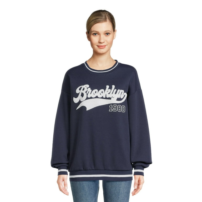 Liv Lottie Women s Juniors Vintage Varsity Crewneck Sweatshirt Walmart