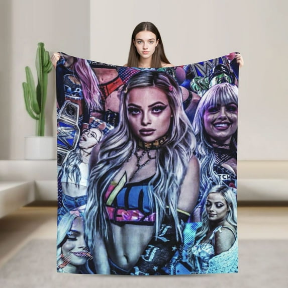 Liv Morgan Blanket, Super Soft Throw Blanket For Wrestling Fans, Cozy Flannel Blankets, Warm Blankets For Couch Sofa Bed, 50"X40"
