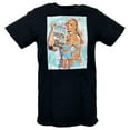 thumbnail image 1 of Liv Morgan Blue Logo Poster Print Black T-shirt, 1 of 3