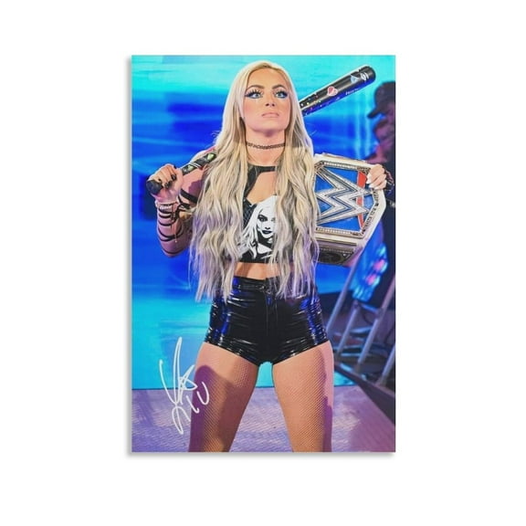 Liv Morgan Poster American Professional Wrestler Wall Art Canvas Print Poster Home Decoration Painting Artworks Canvas Poster Room Aesthetic Wall Art Prints Home Modern Decor Gifts 24x36inch(60x90cm)