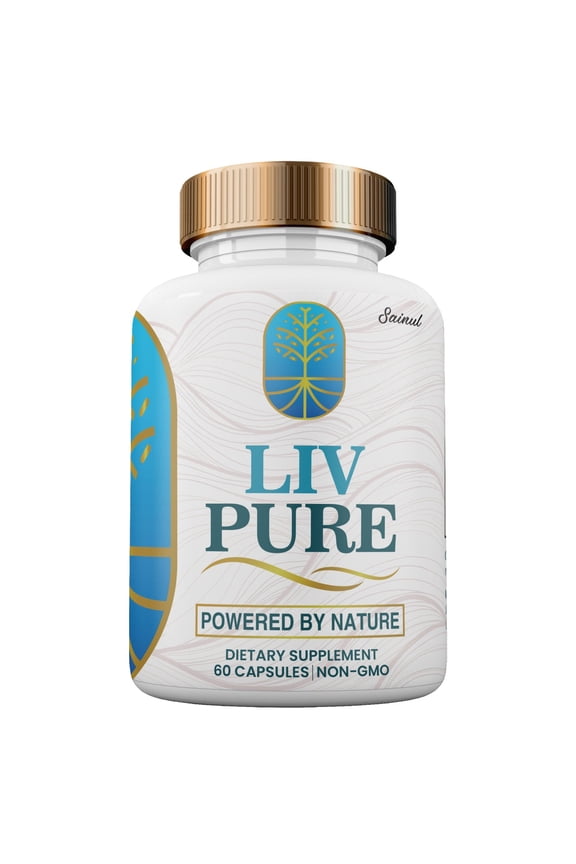 Liv Pure, Natural Liver Support Cleanse Recovery, Liver Function Extra Strength Official Capsules Weight Loss Detox (1 Pack)