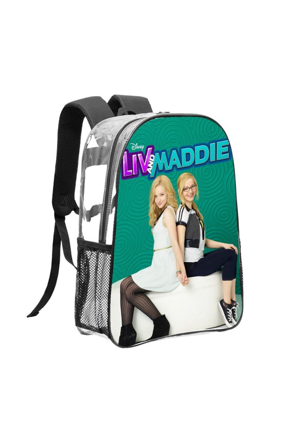 Liv and Maddie Pattern Transparent Backpack Lightweight And fashionable Showcasing Personality And Leading The Trend