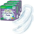 thumbnail image 1 of LivDry Female Incontinence Ultra Thin Pads | Leak Protection + Odor Control (Moderate, 48-Pack), 1 of 10
