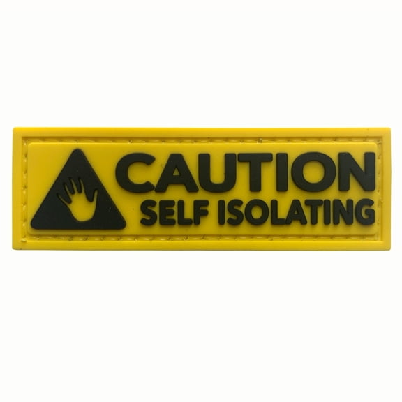 Livabit Caution Self Isolating Yellow Patch