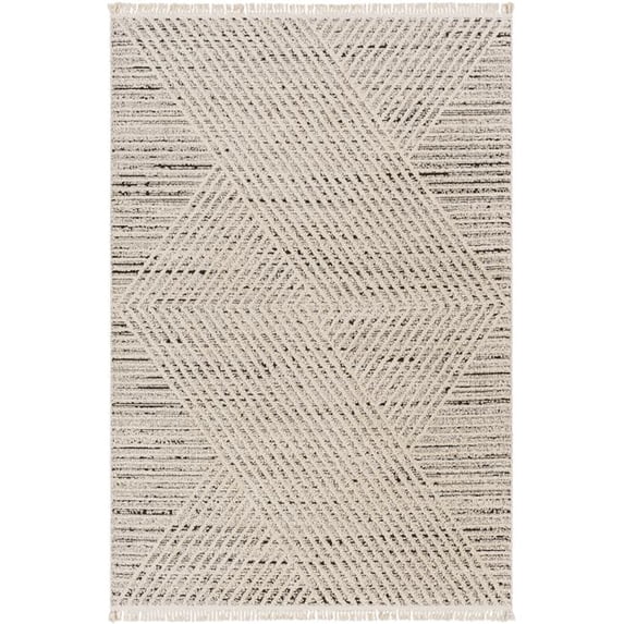 Livabliss 5 ft. 3 in. x 7 ft. Berlin BLR-2302 Rectangle Area Rugs, Light Gray