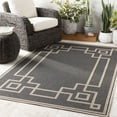 thumbnail image 1 of Livabliss Alfresco Cottage Indoor/Outdoor Area Rug,7'3" Square,Black, 1 of 6