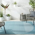 thumbnail image 1 of Livabliss Outdoor Rugs, 2x8 Alfresco Modern Aqua Runner Area Rug for Patio, Porch, Deck, Backyard, Waterproof Indoor Outdoor Carpet (2'5" x 7'10" Runner), 1 of 5