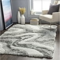 thumbnail image 1 of Livabliss Area Rugs for Living Room, 5x7 Alta Shag Modern Charcoal Rug, Bedroom Dining Room Home Decor Stain Resistant Carpet (5'3" x 7'), 1 of 6