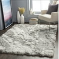 thumbnail image 1 of Livabliss Area Rugs for Living Room, 5x7 Alta Shag Modern Gray Rug, Bedroom Dining Room Home Decor Stain Resistant Carpet (5'3" x 7'), 1 of 6