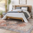 thumbnail image 1 of Livabliss Washable Rugs for Living Room, 9x12 Amelie Traditional Pink Area Rug, Bedroom Dining Room Home Decor Stain Resistant Carpet (8'10" x 12'), 1 of 9