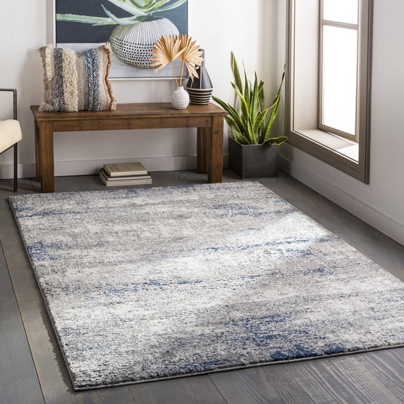 Livabliss Andorra Modern Abstract Area Rug,2' x 2'11",Blue