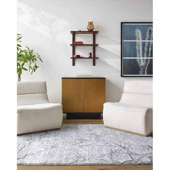 Livabliss Area Rugs for Living Room, 2x3 Andorra Plus Cottage Black Rug, Bedroom Dining Room Home Decor Stain Resistant Carpet (2' x 2'11")