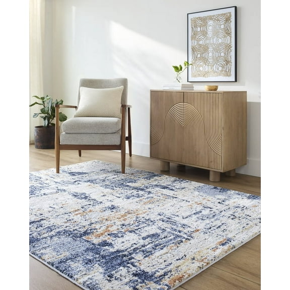 Livabliss Area Rugs for Living Room, 2x3 Andorra Plus Modern Ivory Rug, Bedroom Dining Room Home Decor Stain Resistant Carpet (2' x 2'11")