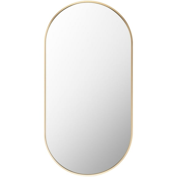 Livabliss Aranya Modern Accent Mirror,32"H x 16"W x 1"D,Gold