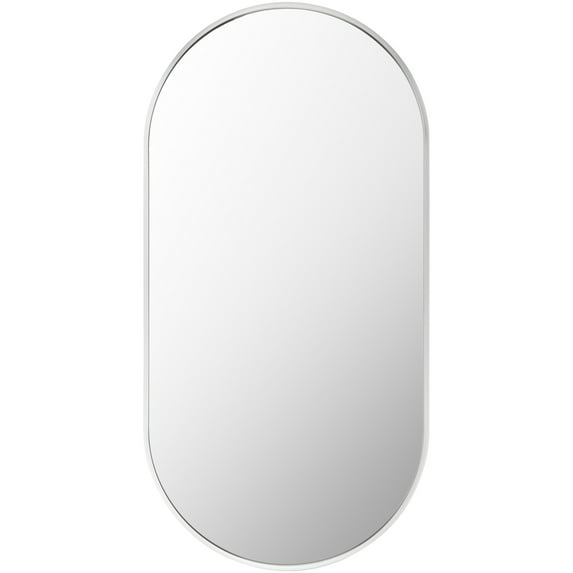 Livabliss Aranya Modern Accent Mirror,32"H x 16"W x 1"D,Metallic - Silver