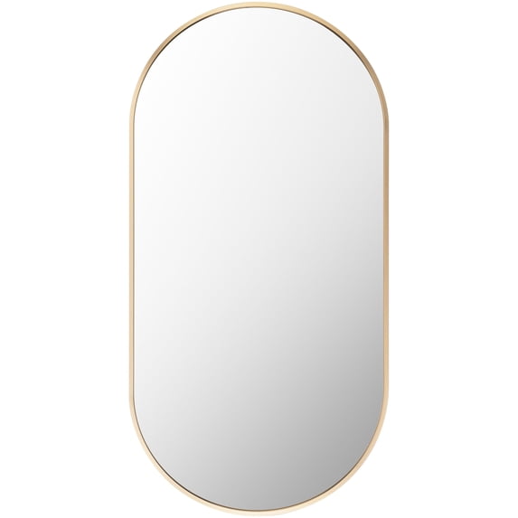 Livabliss Aranya Modern Accent Mirror,39"H x 20"W x 1"D,Gold