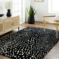 thumbnail image 1 of Livabliss Wool Rugs for Living Room, 2x8 Athena Modern Black Runner Area Rug, Bedroom Dining Room Home Decor Handmade Carpet (2'6" x 8' Runner), 1 of 5