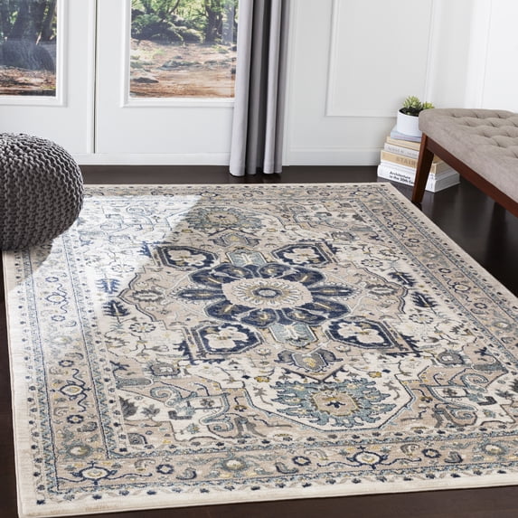 Artistic Weavers Athens Area Rug, 2' x 2'11", Navy/Ivory