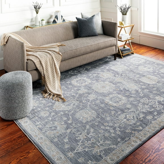 Livabliss Area Rugs for Living Room, 3x4 Avant Garde Traditional Gray Rug, Bedroom Dining Room Home Decor Stain Resistant Carpet (2'7" x 3'11")
