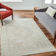 thumbnail image 1 of Livabliss Avant Garde Vintage Fringe Area Rug, 5'3" x 5'3", Medium Grey/Olive, 1 of 6