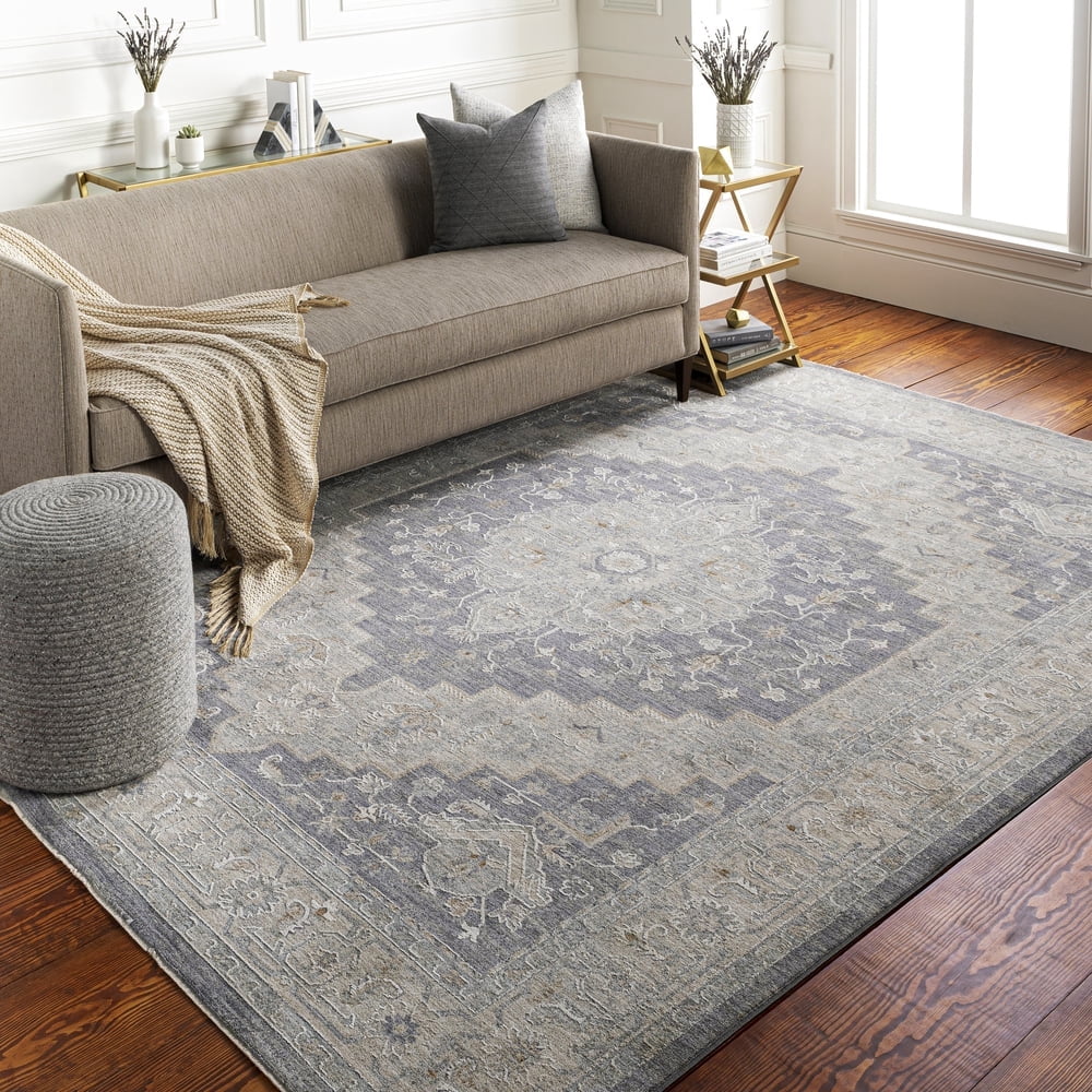 Livabliss Area Rugs for Living Room, 3x7 Avant Garde Traditional Blue Runner Rug, Bedroom Dining Room Home Decor Stain Resistant Carpet (2'7" x 7'3" Runner)
