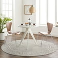 thumbnail image 1 of Livabliss Area Rugs for Living Room, 7ft Round Bahar Global Gray Round Rug, Bedroom Dining Room Home Decor Stain Resistant Carpet (6'7" x 6'7"), 1 of 8