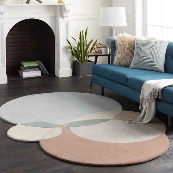 Livabliss Wool Rugs for Living Room, 8x10 Beck Modern Sage Area Rug, Bedroom Dining Room Home Decor Handmade Carpet (8' x 10')