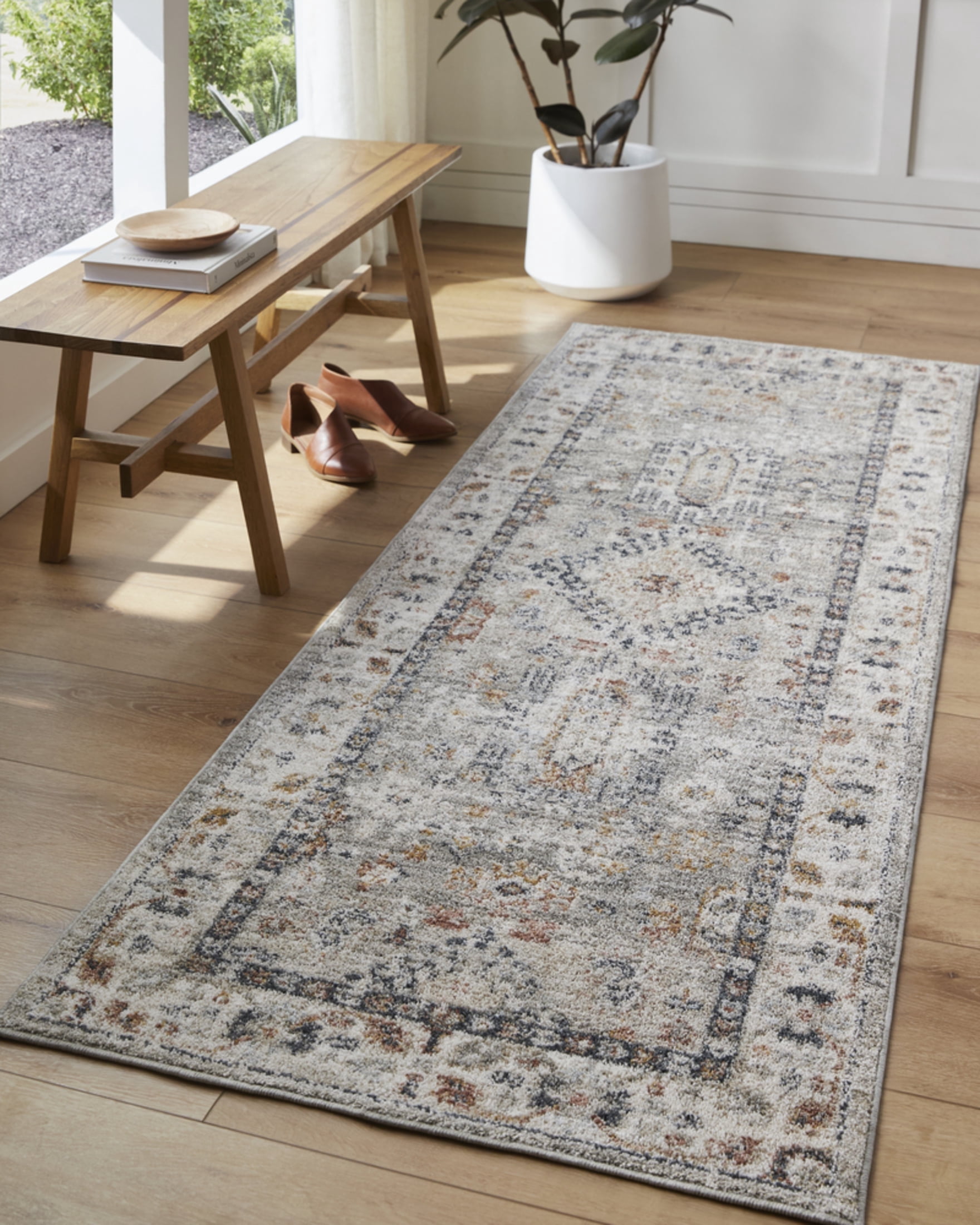 Livabliss Area Rugs for Living Room, 2x3 Beckham Global Light Slate Rug ...