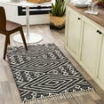 thumbnail image 1 of Livabliss Area Rugs for Living Room, 2x3 Bedouin Global Black Rug, Bedroom Dining Room Home Decor Stain Resistant Carpet (2' x 3'), 1 of 8