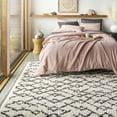 thumbnail image 1 of Livabliss Berber Shag Global Area Rug,5'3" x 7'3",Cream, 1 of 9