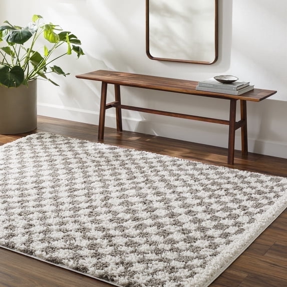 Livabliss Area Rugs for Living Room, 8x10 Birmingham Modern Ivory Rug, Bedroom Dining Room Home Decor Stain Resistant Carpet (7'10" x 10')