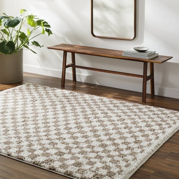 Livabliss Area Rugs for Living Room, 8x10 Birmingham Modern Ivory Rug, Bedroom Dining Room Home Decor Stain Resistant Carpet (7'10" x 10')