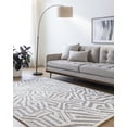 thumbnail image 1 of Livabliss Wool Rugs for Living Room, 5x7 Brook Modern Cream Area Rug, Bedroom Dining Room Home Decor Handmade Carpet (5' x 7'6"), 1 of 8