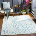 thumbnail image 1 of Livabliss Area Rugs for Living Room, 5x7 Chester Global Blue Rug, Bedroom Dining Room Home Decor Stain Resistant Carpet (5'3" x 7'3"), 1 of 6