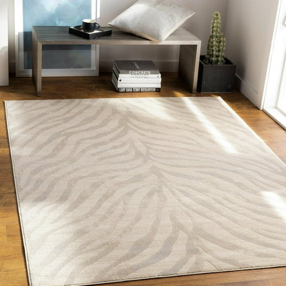 Livabliss Area Rugs for Living Room, 5x7 City Modern Gray Rug, Bedroom Dining Room Home Decor Stain Resistant Carpet (5'3" x 7'3")