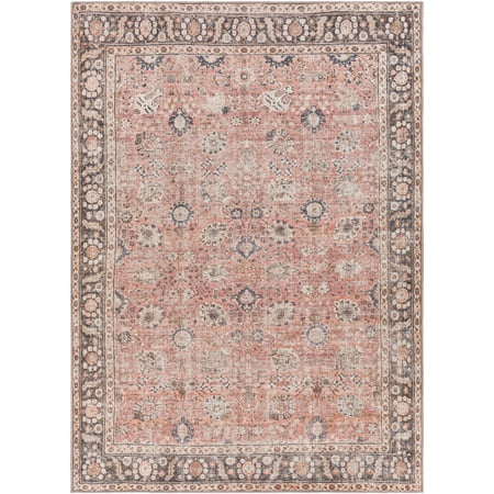 Livabliss Colin Oriental Machine Washable Area Rug, Red ,9'3" x 12'