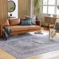 thumbnail image 1 of Livabliss Washable Rugs for Living Room, 7x9 Colin Traditional Gray Area Rug, Bedroom Dining Room Home Decor Stain Resistant Carpet (6'7" x 9'), 1 of 10
