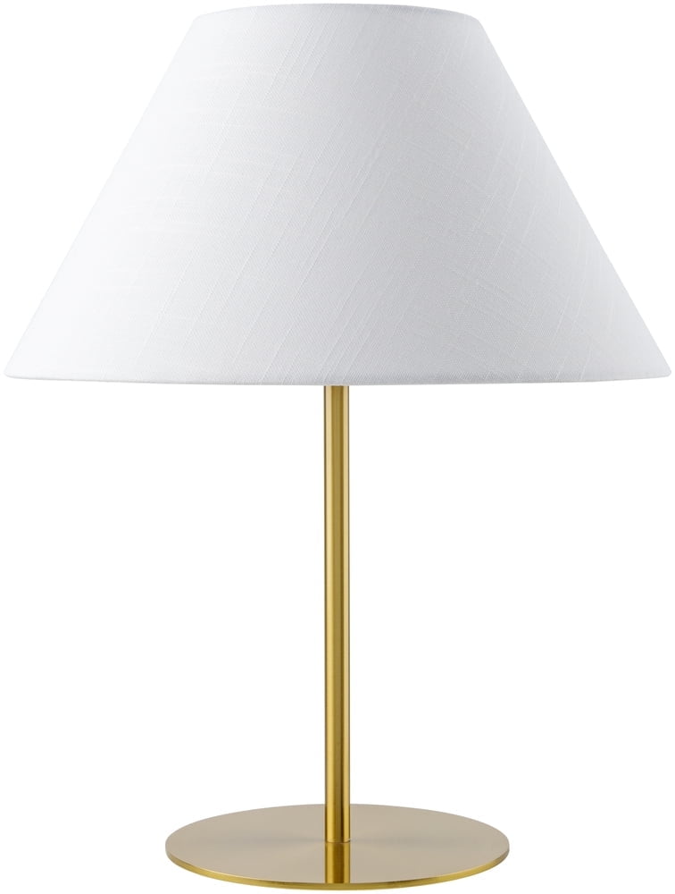 Livabliss Damita Cottage Accent Table Lamp, 20-inch, Gold with White Shade