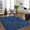 thumbnail image 1 of Livabliss Area Rugs for Living Room, 7x9 Deluxe Shag Modern Navy Rug, Bedroom Dining Room Home Decor Stain Resistant Carpet (6'7" x 9'), 1 of 7