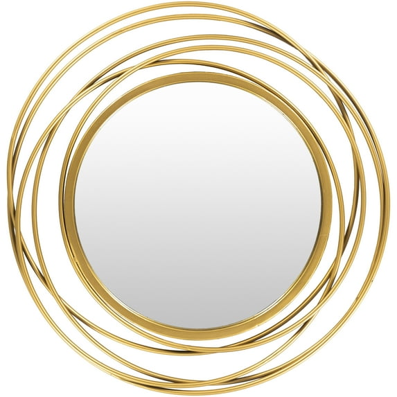 Livabliss Dixie Modern Accent Mirror,22"H x 21"W x 1"D,Gold