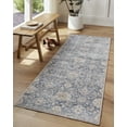 thumbnail image 1 of Livabliss Area Rugs for Living Room, 7x9 Downtown Traditional Blue Rug, Bedroom Dining Room Home Decor Stain Resistant Carpet (6'7" x 9'), 1 of 6