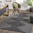 thumbnail image 1 of Livabliss Outdoor Rugs, 4x6 Eagean Global Black Area Rug for Patio, Porch, Deck, Backyard, Waterproof Indoor Outdoor Carpet (4'3" x 5'11"), 1 of 8