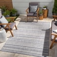 thumbnail image 1 of Livabliss Outdoor Rugs, 7ft Round Eagean Global Navy Square Area Rug for Patio, Porch, Deck, Backyard, Waterproof Indoor Outdoor Carpet (6'7" x 6'7"), 1 of 7