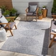 thumbnail image 1 of Livabliss Outdoor Rugs, 7ft Round Eagean Global Navy Square Area Rug for Patio, Porch, Deck, Backyard, Waterproof Indoor Outdoor Carpet (6'7" x 6'7"), 1 of 7
