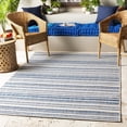thumbnail image 1 of Livabliss Outdoor Rugs, 3x12 Eagean Global Blue Runner Area Rug for Patio, Porch, Deck, Backyard, Waterproof Indoor Outdoor Carpet (2'7" x 12' Runner), 1 of 9